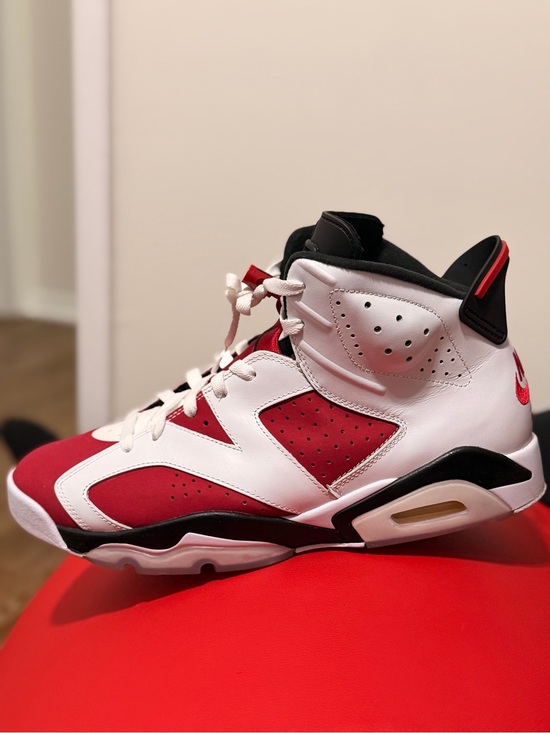 Red / Black Air Jordan 6 carmine 2021, size 13 main image 5
